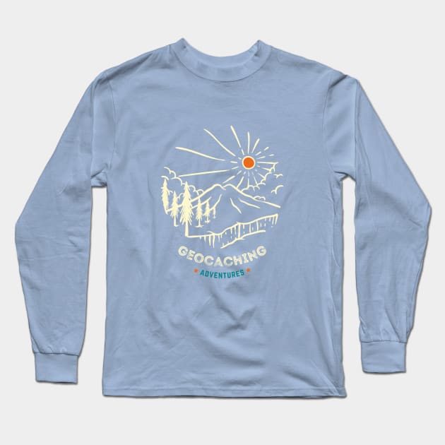 Geocaching Long Sleeve T-Shirt by WonkeyCreations